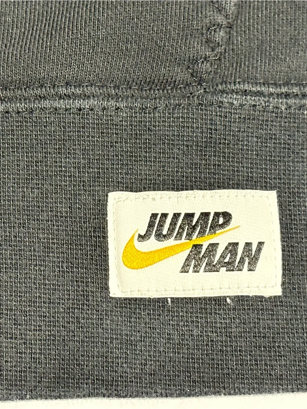 Jordan Black Crewneck Sweater with Gold Accents